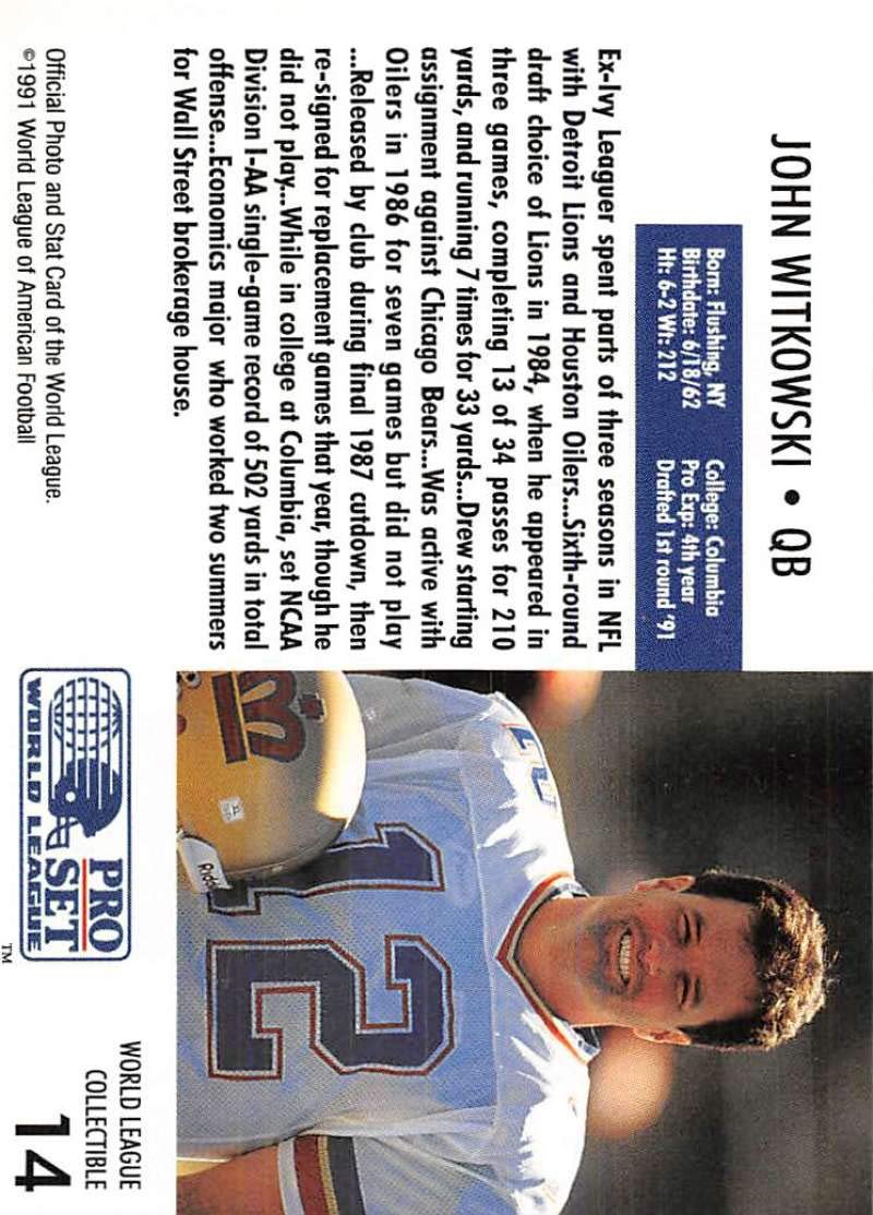激レア トロピカルタイダルウェーブ　WCS ワールドチャンピオン ドイツ語 Amazon.com: 1991 Pro Set WLAF Inserts Football Card #14 John